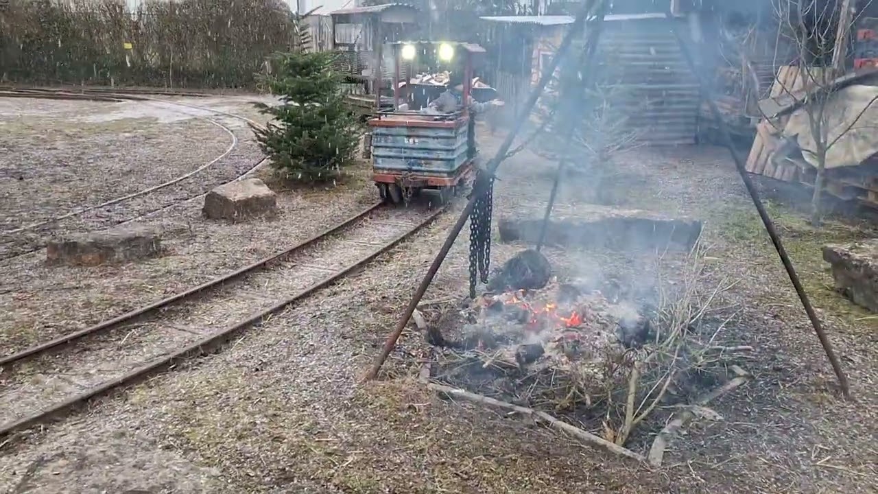 Schnee Blizzard Feldbahn Akkulok Lore