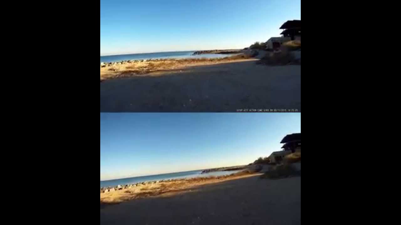 GitUp Git2 Gyro vs YouTube image stabilization