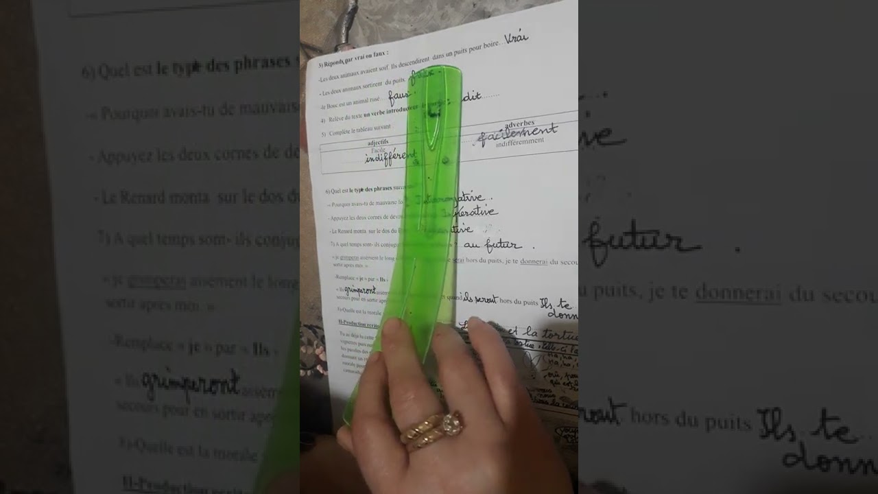 2èmeAM: Devoir du 2e trimestre:Le renard et le bouc