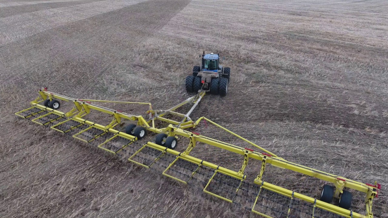 Degelman Strawmaster Pro 100' Heavy Harrow. Markusson New Holland.