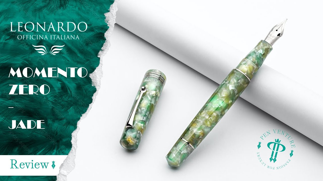 Leonardo - Momento Zero Jade | Steel Elastic EF - F nibs |