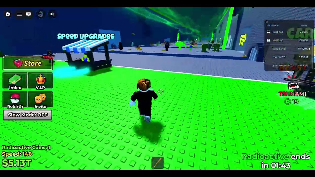 Playing the new secret update in Escape tsunami for brainrot