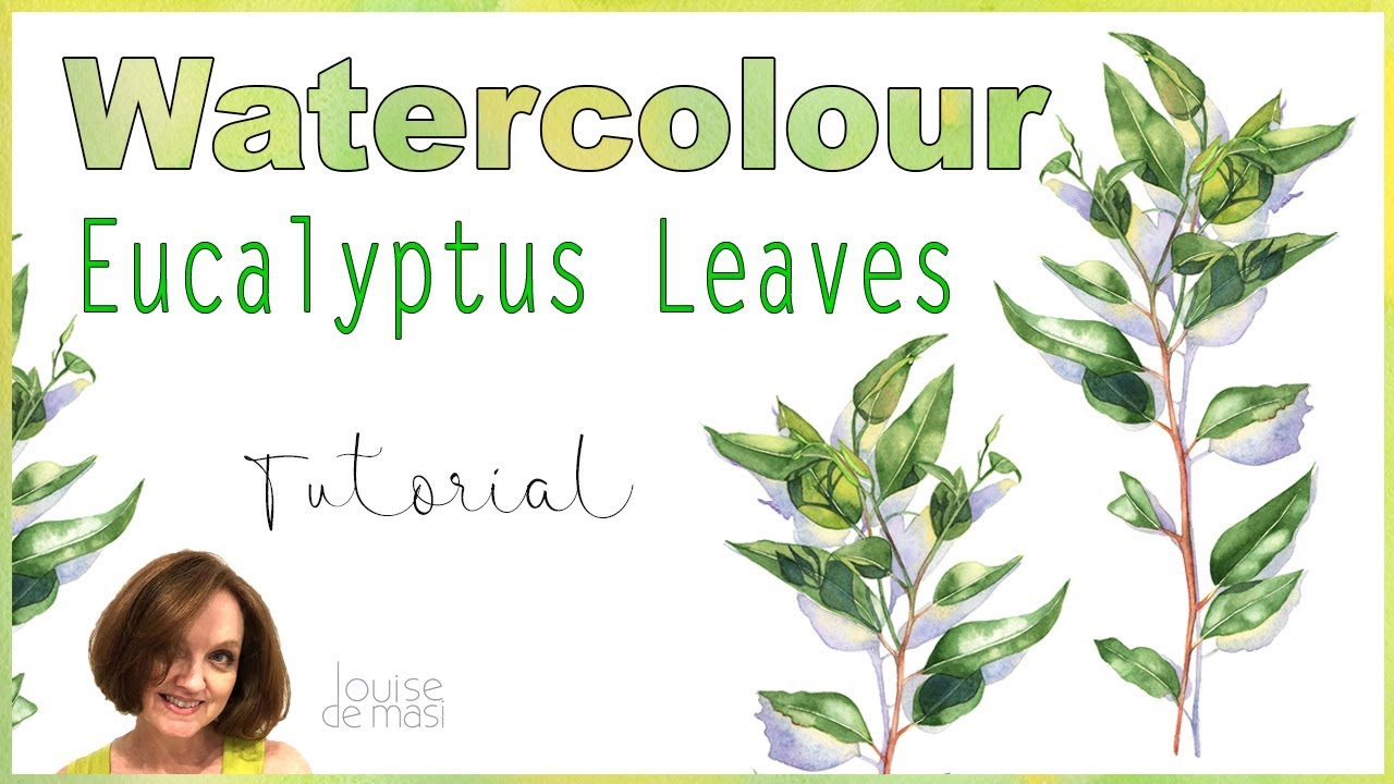 How to Paint Eucalyptus Leaves in Watercolor // Painting Leaves in Watercolor