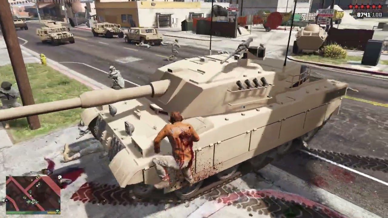 GTA 5 - Trevor's Paleto Bay Sheriff's Office Massacre + Ten Star Escape
