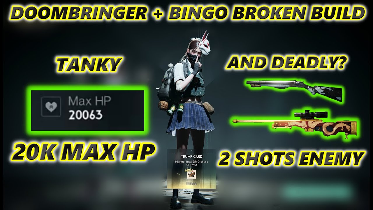 TANKY But DEADLY? BROKEN DOOMBRINGER BINGO Build Destroy PVP And PVE! Once Human End Game Build