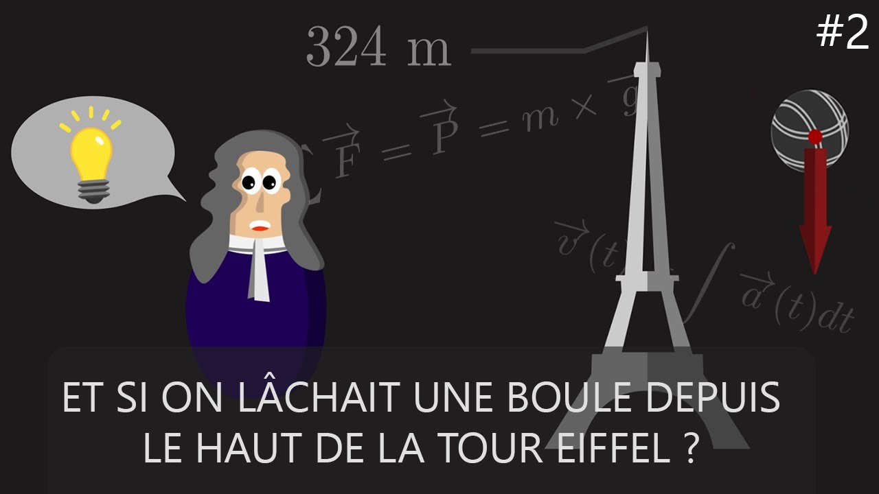 Et si on lâchait une boule de pétanque du haut de la Tour Eiffel ? – La mécanique #2