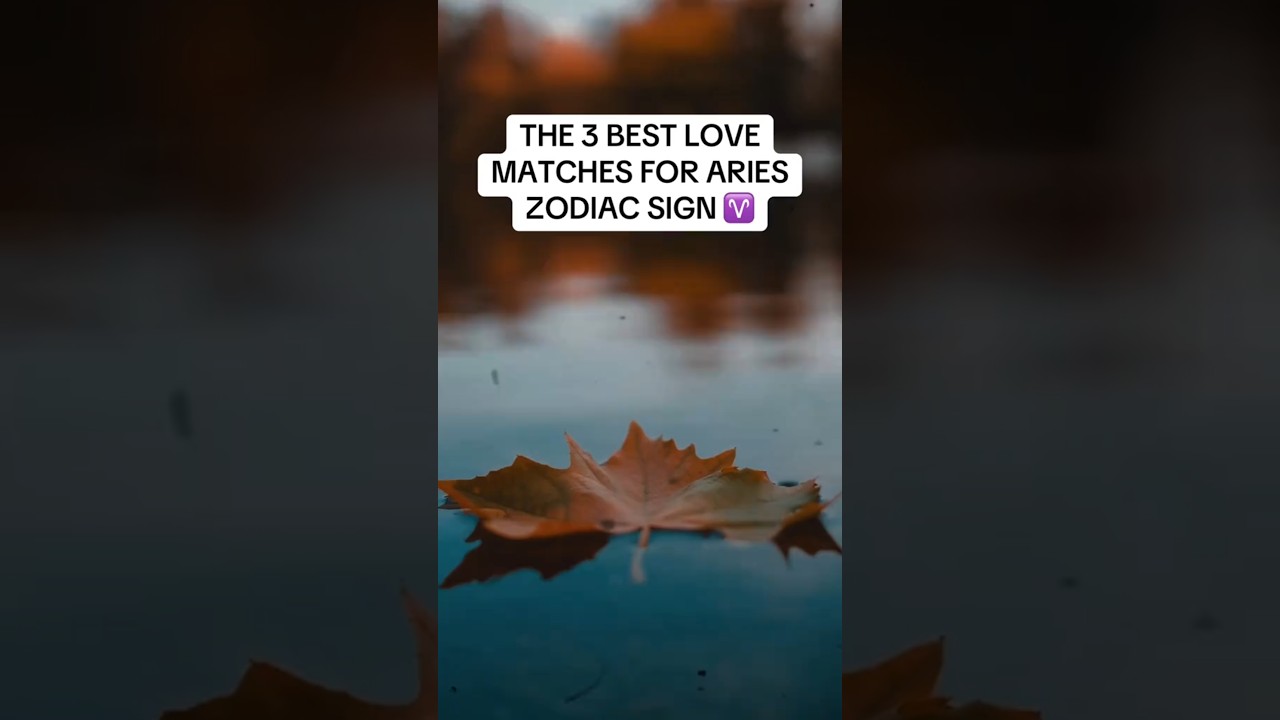 The 3 Best Love Matches For Aries Zodiac Signs #youtubeshorts #viralshorts #youtube #aries