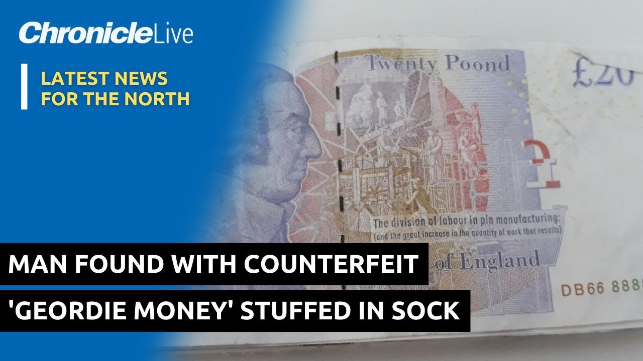Gateshead man found with fake 'Geordie money' stuffed in sock
