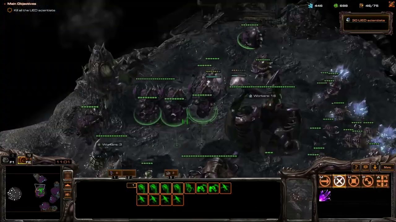 The Queen of Blades 06 - Fury of the Swarm - StarCraft Mass Recall v8.01 (Hard)
