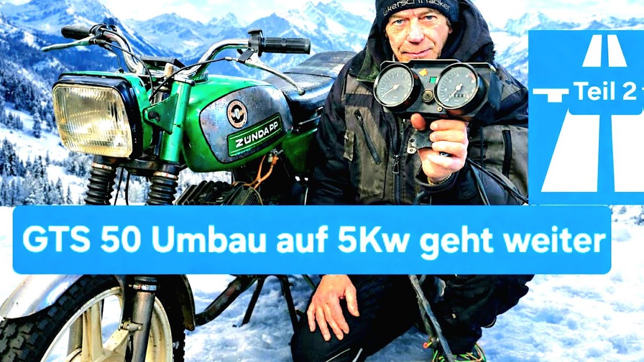 Tinas Zündapp GTS/ KS 50 Umbau Umweg über Gabeltücken und Steinmanschetten ACKERSCHNACKER