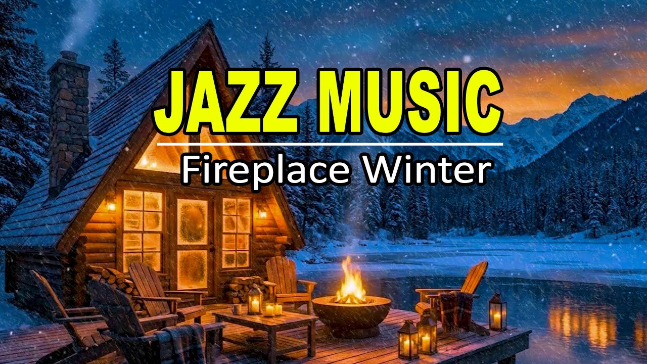 🔴 Cozy Winter Cabin 24/7 ❄️ Crackling Fireplace Ambience with Peaceful Snowy Forest View