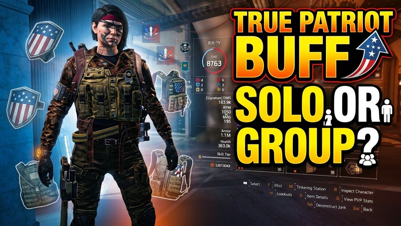 HOW good is True patriot new buff showcace PTS - the division 2