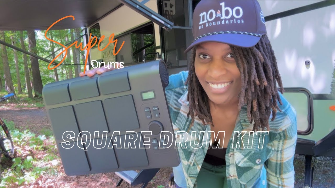 Travel Electric Drum Kit | OYAYO Portable Table Drum Set | NoBo 19.3 Camper