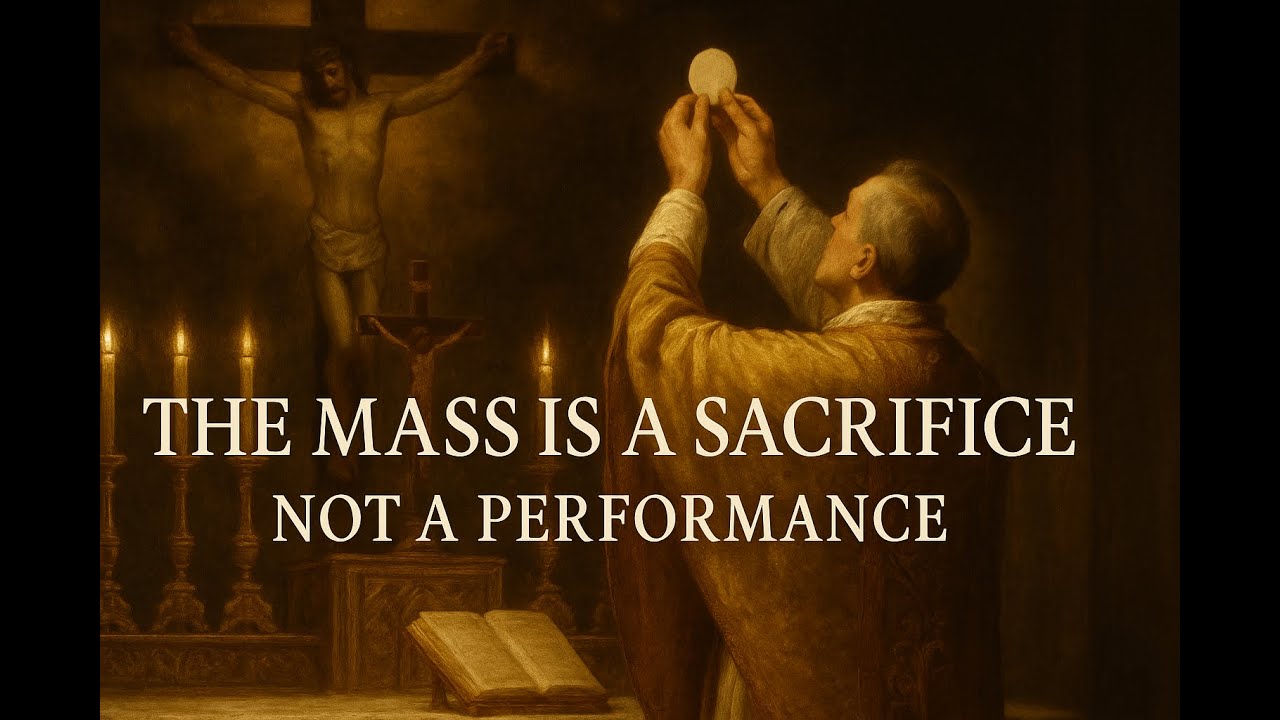 The Mass Is a Sacrifice &mdash; Not a Performance | Traditional Catholic Teaching