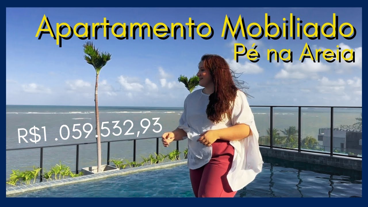 Apartamento PÉ NA AREIA em João Pessoa - R$1.059.532,93 totalmente mobiliado!