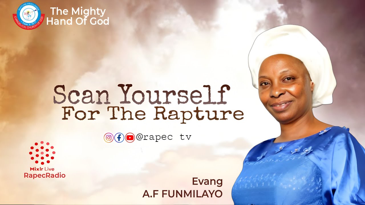 SCAN YOURSELF FOR THE RAPTURE -- A POWERFUL CALL FOR THOROUGH SELF EXAMINATION.