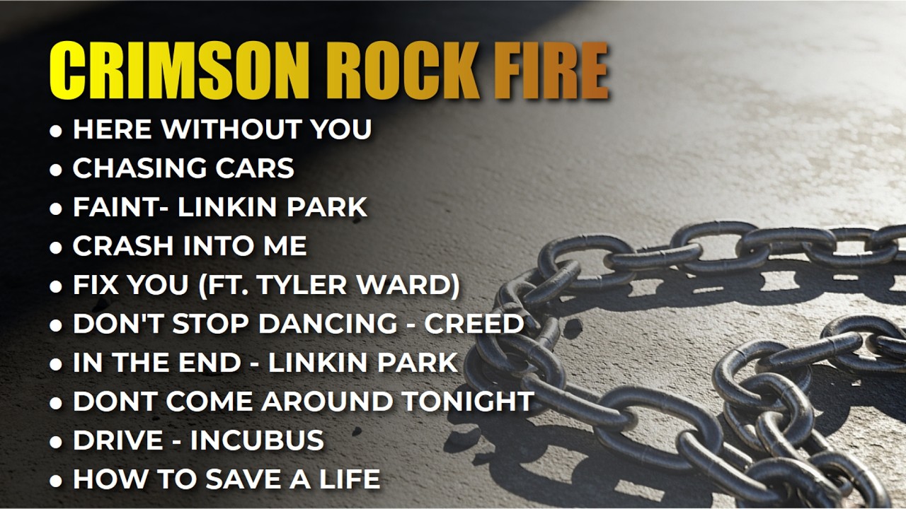 Crimson Rock Fire - Best Rock Songs Playlist | Intense & Fiery Rock Vibes