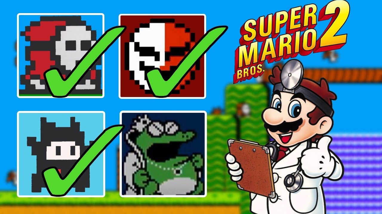 Super Mario Bros. 2: All Enemies