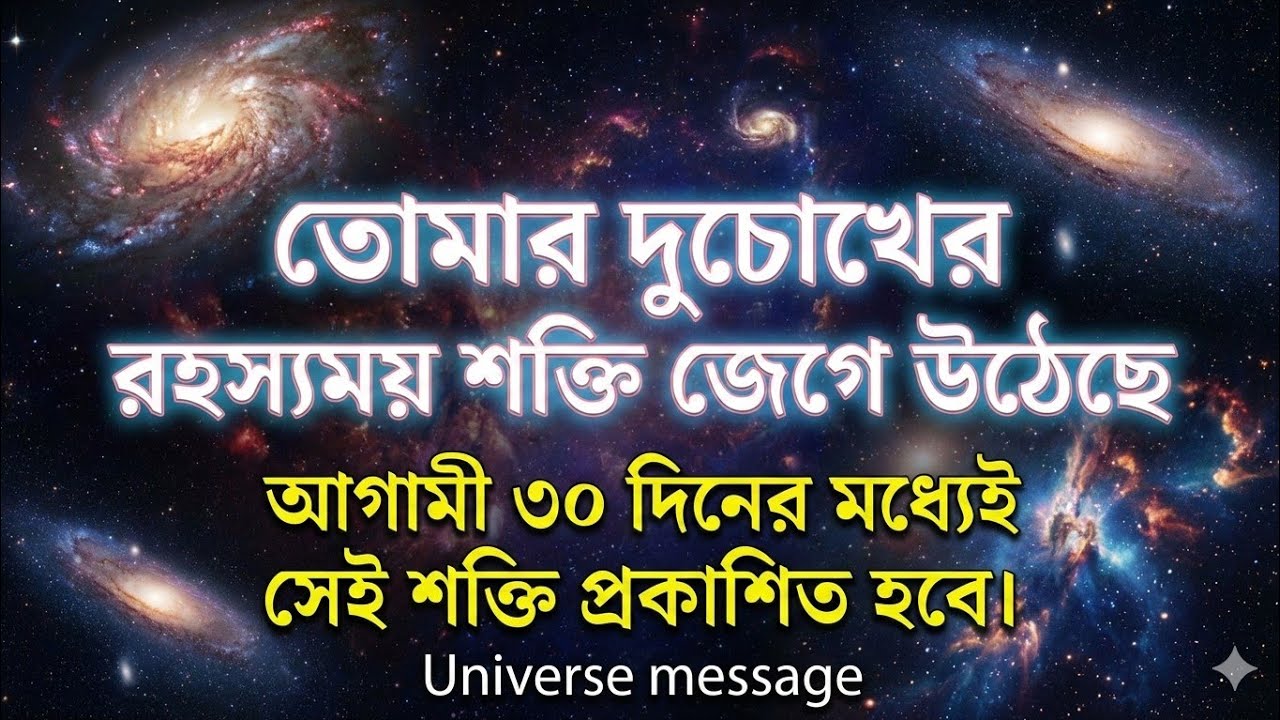 ✅ তোমার দুচোখের রহস্যময় শক্তি জেগে উঠেছে | আগামী ৩০ দিনের মধ্যেই সেই শক্তি প্রকাশিত হবে | Universe।