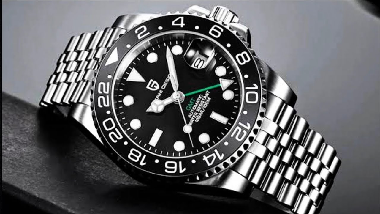 Pagani Design Automatic Gmt Analog Black Dial Men's Watch 