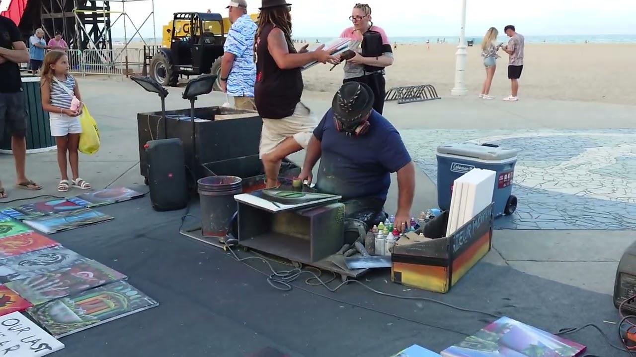 Spray Paint Art - Ocean City Maryland July 12th, 2025