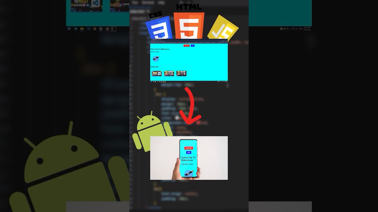 Convert Your Website to Android app in 2025! ( HTML to APK )#shorts
