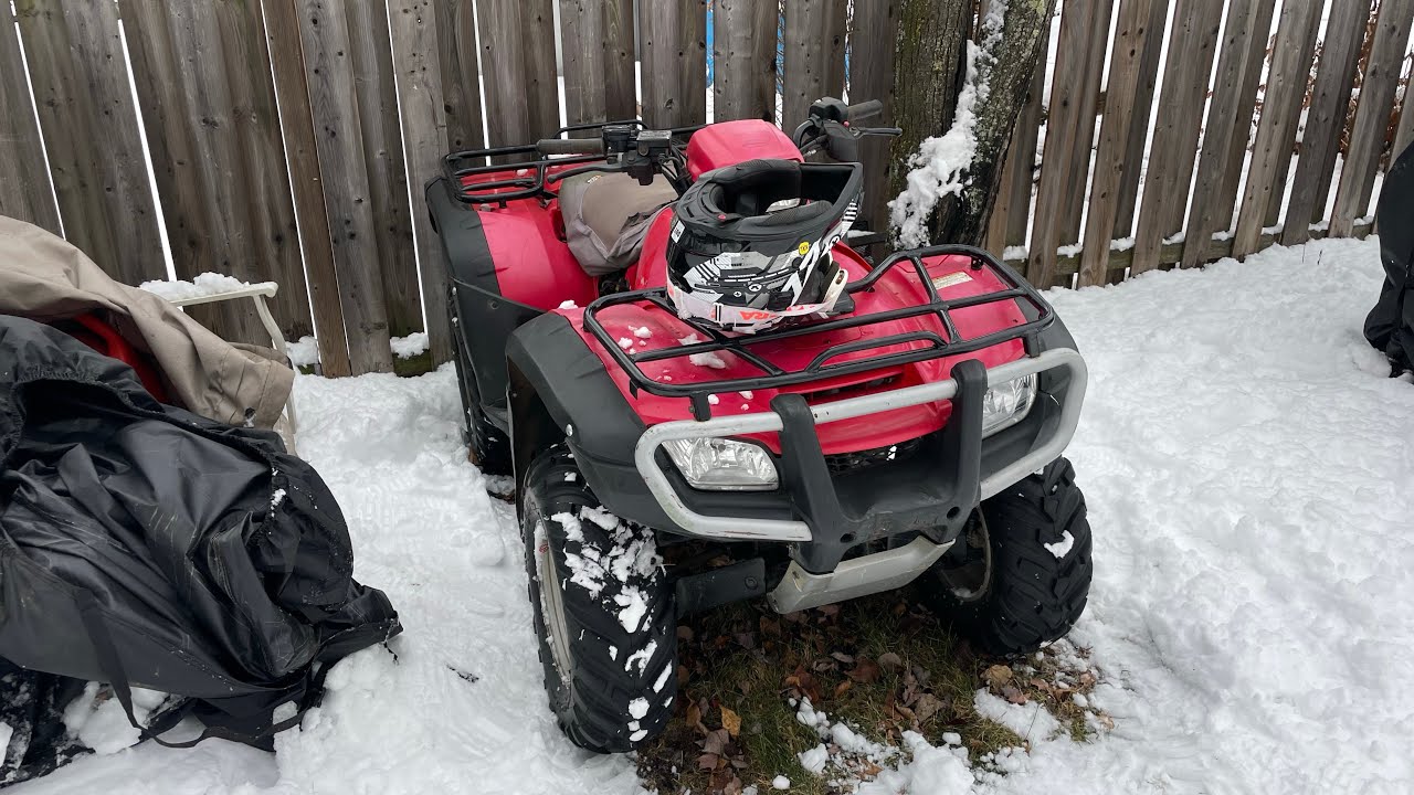 2005 Honda Foreman 500 Es Winter Cold Start/Update