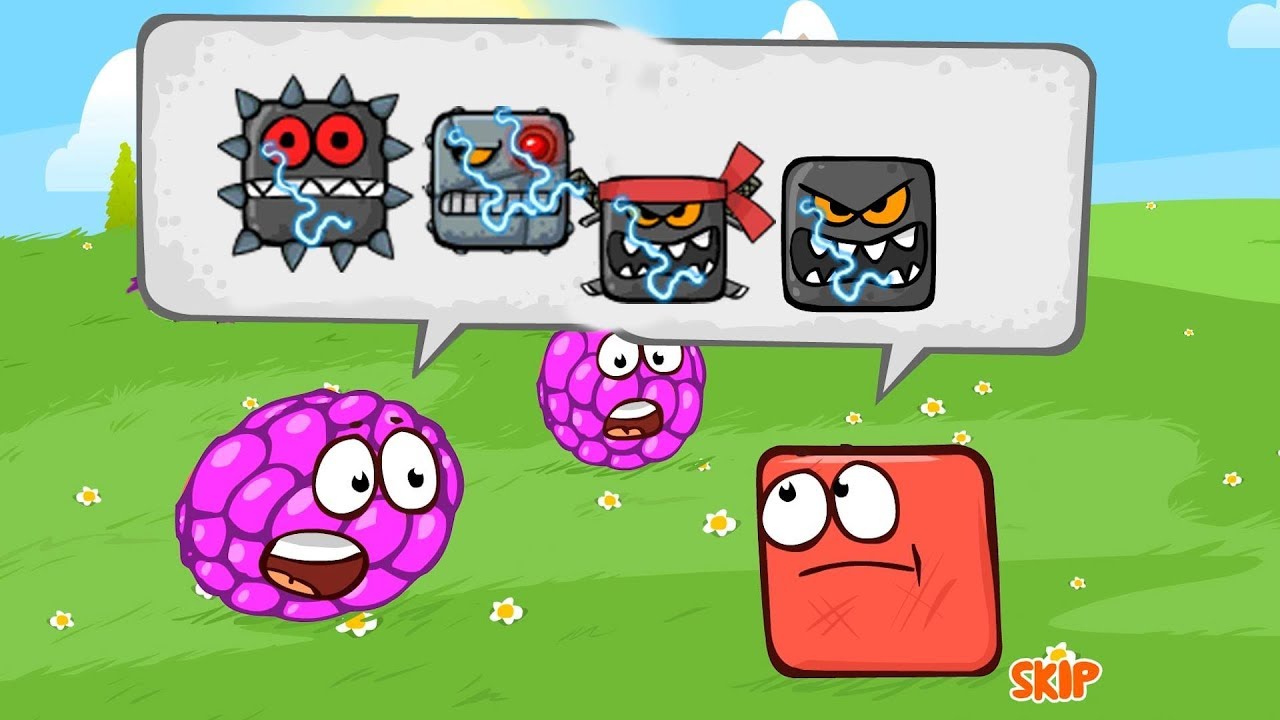RED BALL 4 Pink Bilberry Ball Fights with 'ALL 5 BOSSES' All Volume