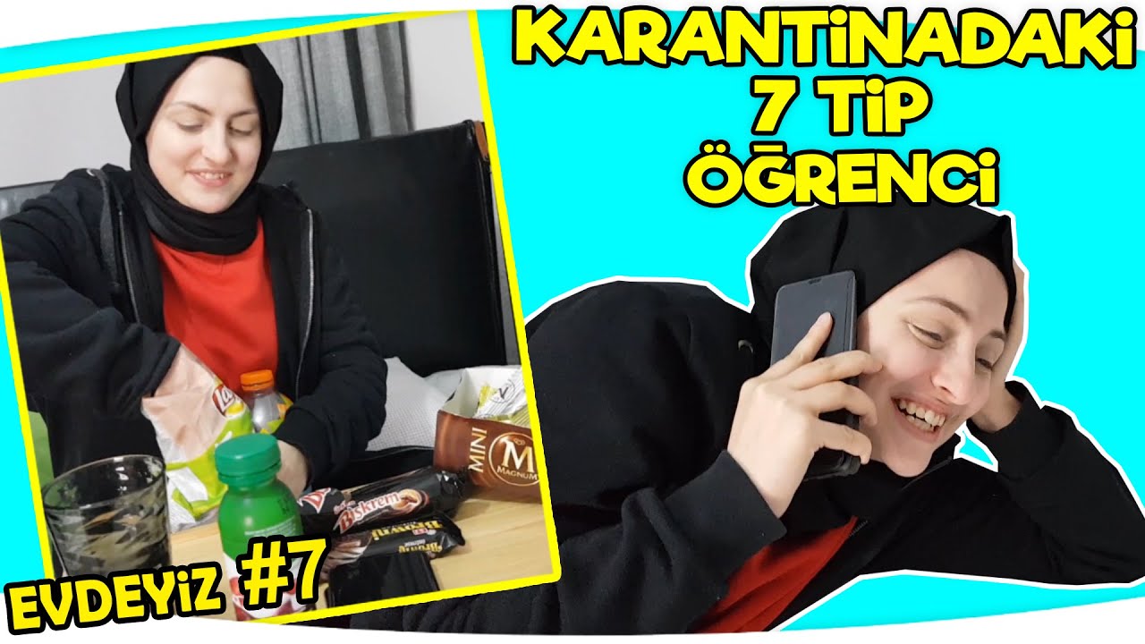 KARANTİNADAKİ ÖĞRENCİ TİPLERİ | Karantinadaki 7 Tip Öğrenci ( PARODİ ) - Types of Students