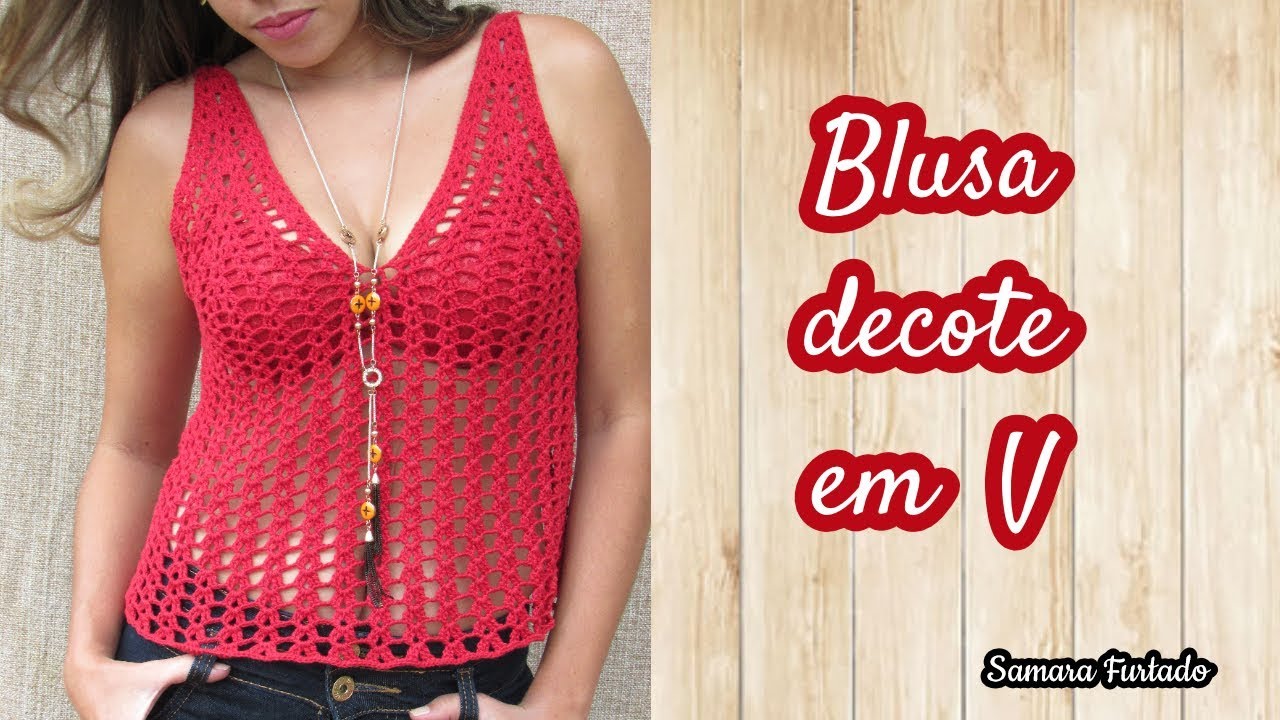 Blusa decote em V