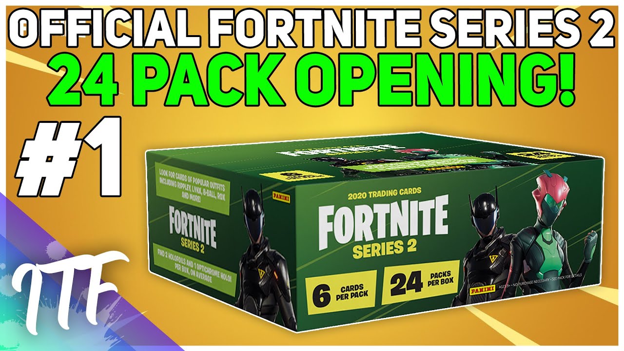 Unboxing 24 Packs of Fortnite Series 2 Trading Cards! (Fortnite Battle Royale)