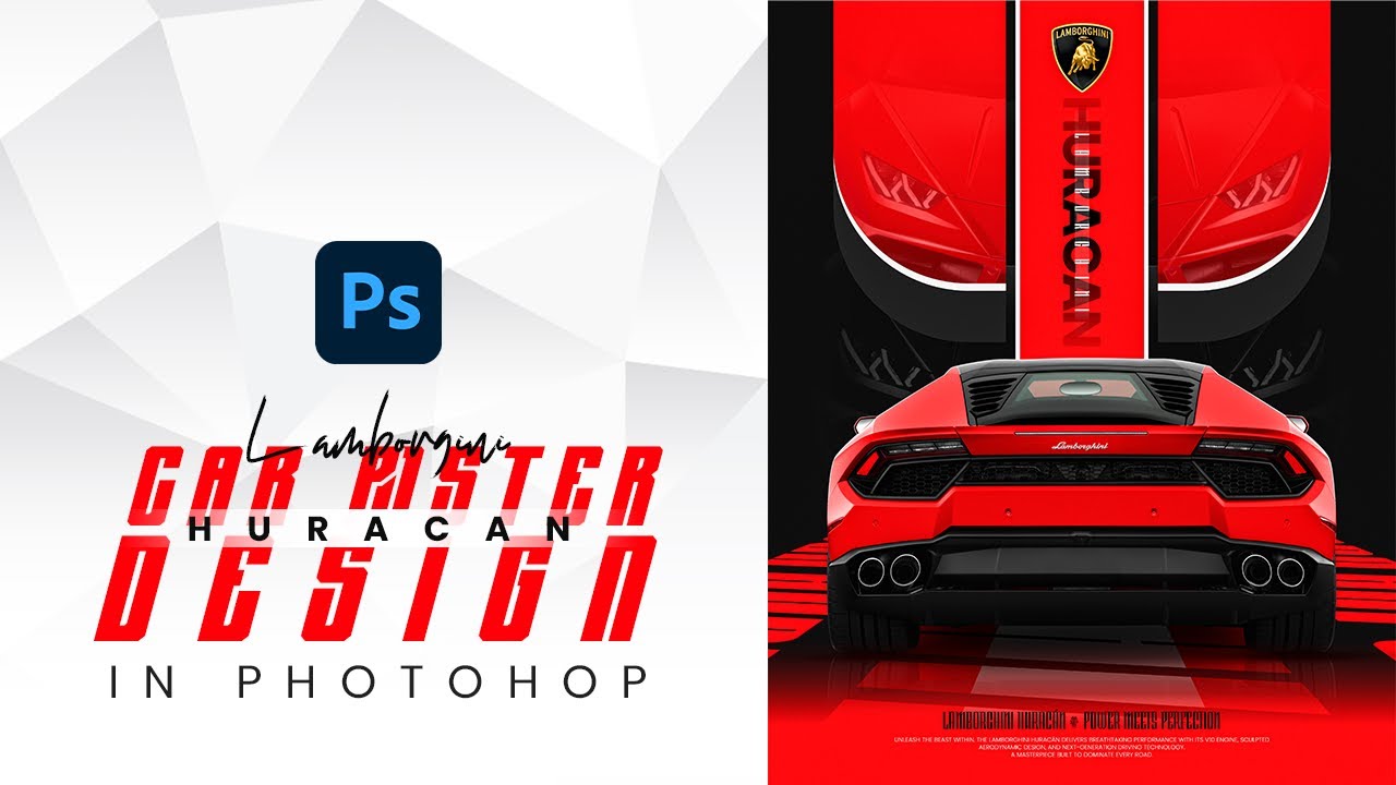 Car poster design in Photoshop | Step by step Photoshop tutorial