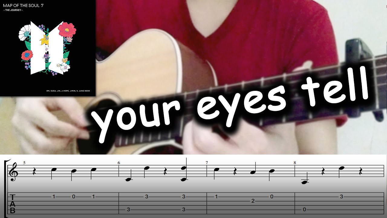 BTS - Your eyes tell | Fingerstyle Guitar Cover (TABS)