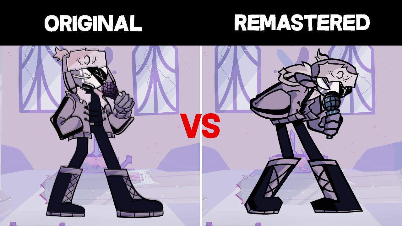 Ruv Original Vs Remastered Friday Night Funkin Mod Showcase Sarvente's Mid-Fight Masses