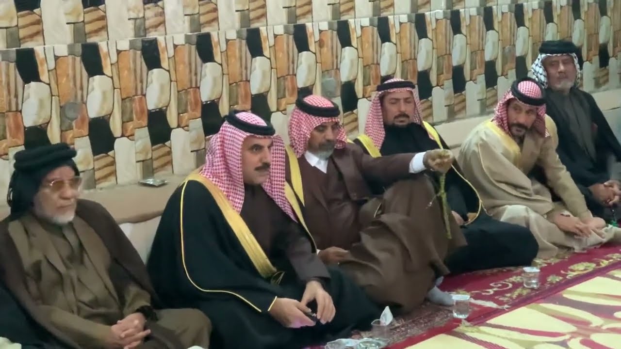 الشيخ حامد الماجد السعدون شيخ السعدون وشيخ هيثم ضاحي عجيل السويجت تم تطياح الفصل