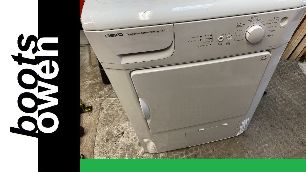 Beko condenser tumble dryer: DRCS68W: new felt drum front seal: full replacement process