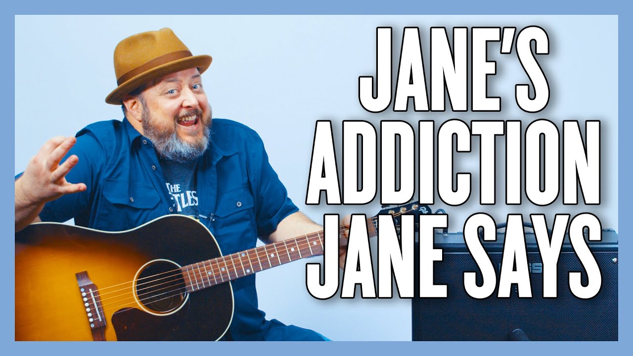 Урок игры на гитаре от Jane's Addiction Jane Says + Обучающее видео