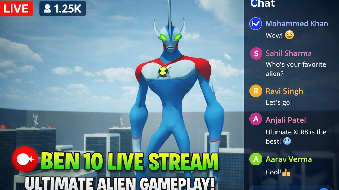 Ben 10 Live Stream 🔴 Ultimate Alien Gameplay Battle!