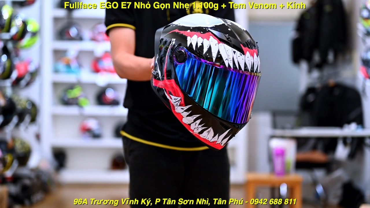 Fullface EGO E7 Nhỏ Gọn Nhẹ 1.100g giá tốt
