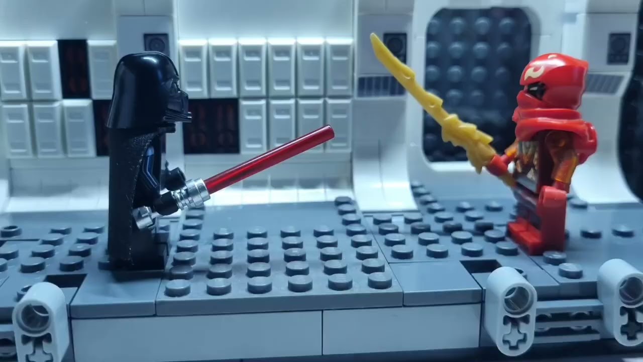 Lego Star Wars hallway battle 