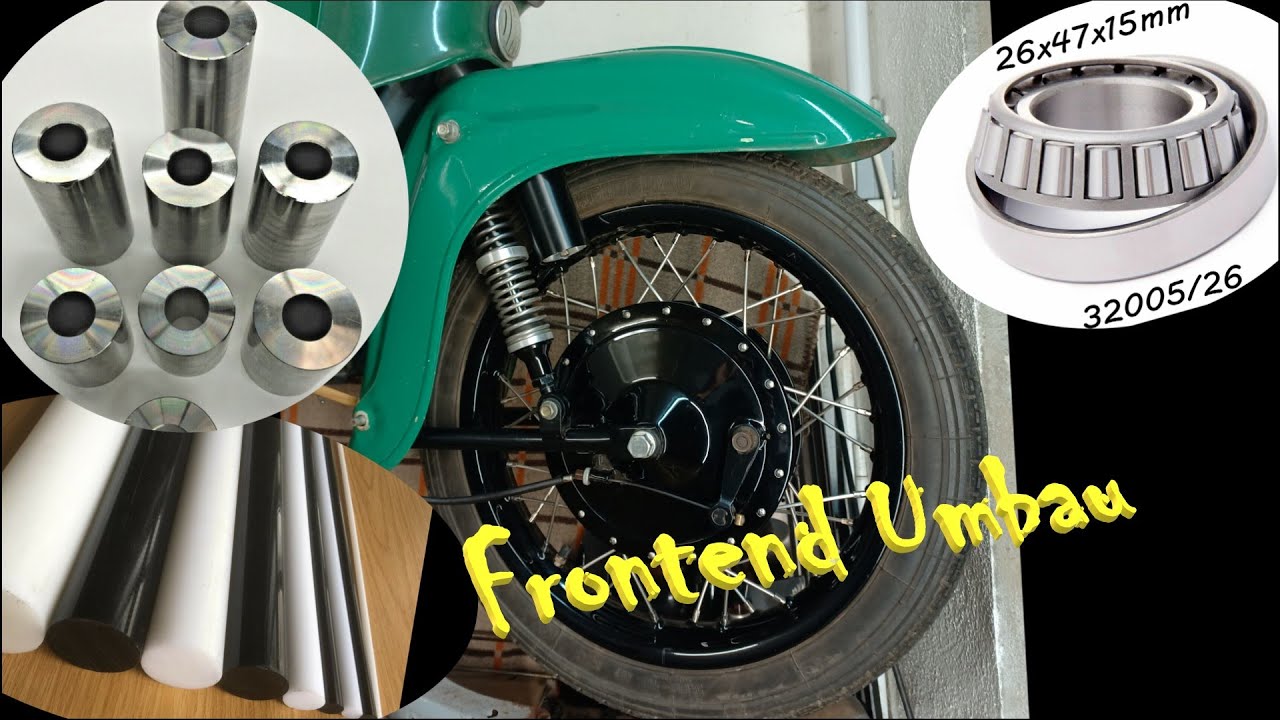 Tuning Schwalbe 120Kmh 20PS+ Build off vol.3 Tieferlegung Federbeine vorn +Schrägrollenlenkkopflager