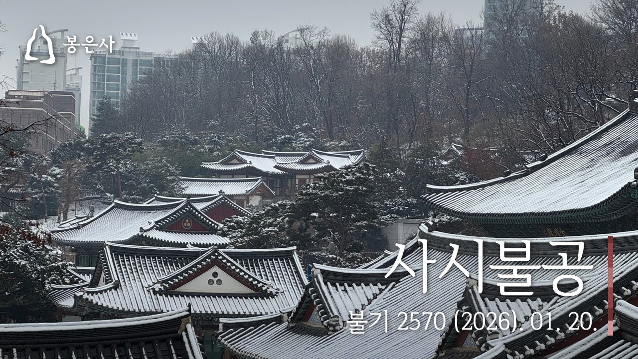 봉은사 사시불공(2026.01.20.)
