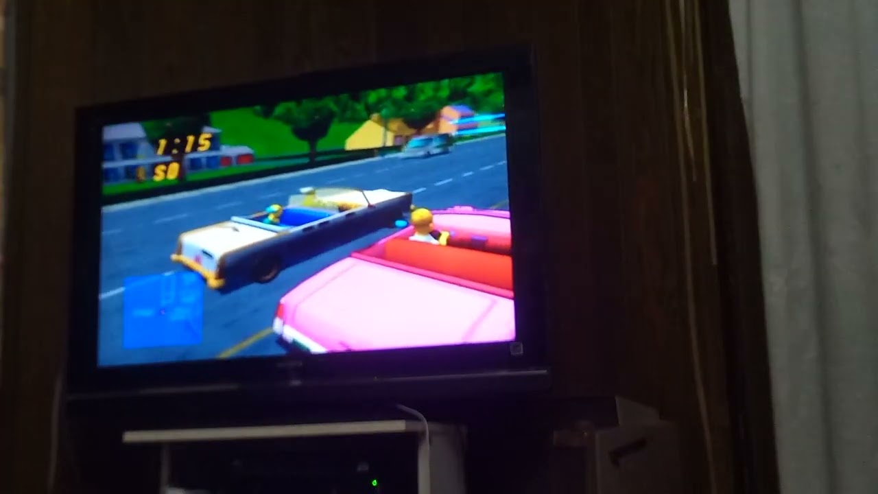 Im playing The Simpsons road rage on PS2