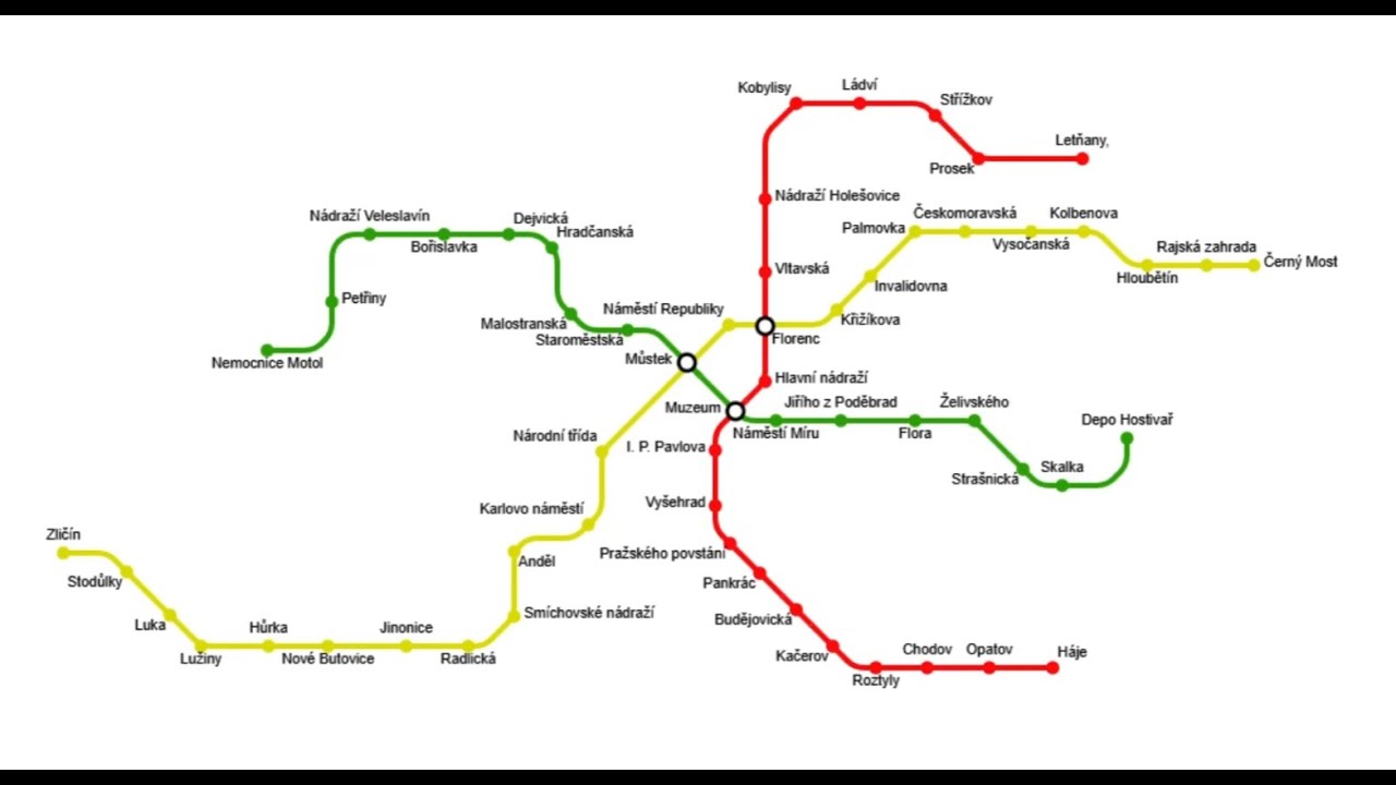 Map story della metropolitana di Praga