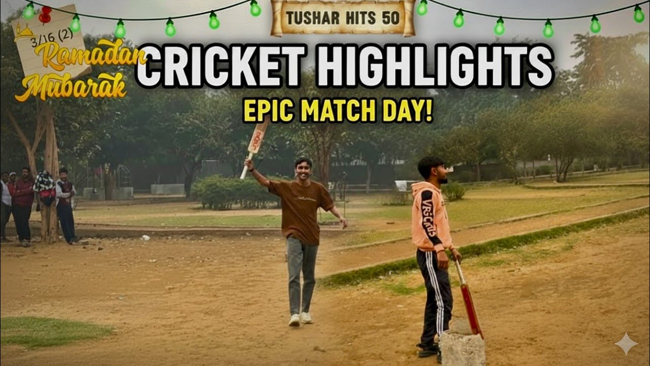 Tushar hit’s 55 runs in just 16 balls 🏏 || ￼￼I’m 3 wickets just 16/(2)￼🥇🏆😎|| Ramzan start 🤲😌￼