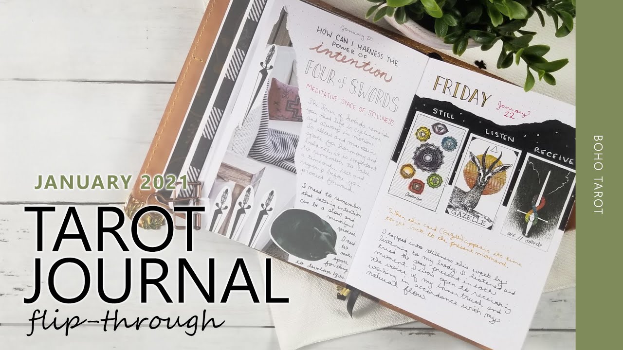 My Tarot Journal: January 2021 Pages