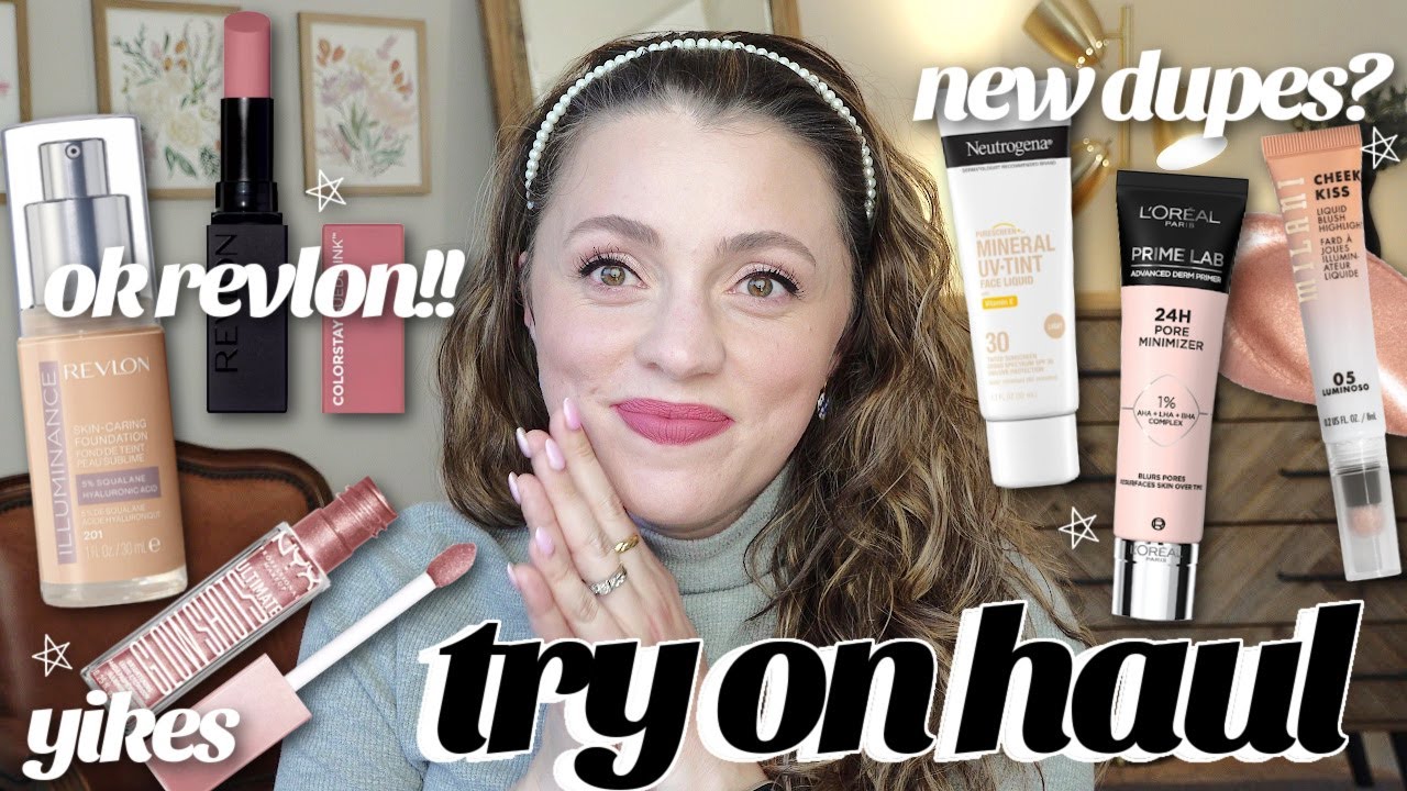 Drugstore Try-On Haul // let's try a bunch of new makeup releases together!!