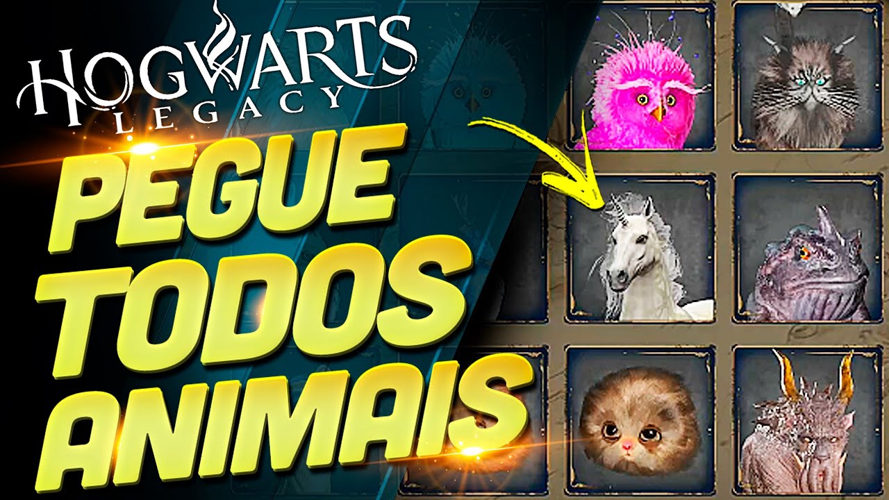 Pegue TODOS as CRIATURAS de HOGWARTS LEGACY - Localização Completa