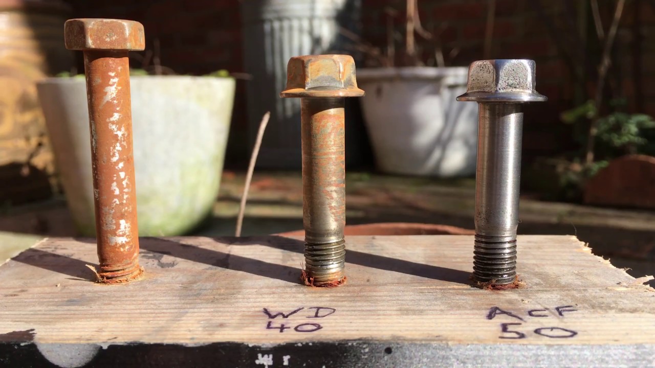 WD-40 vs ACF-50 Salt water corrosion test (4k)