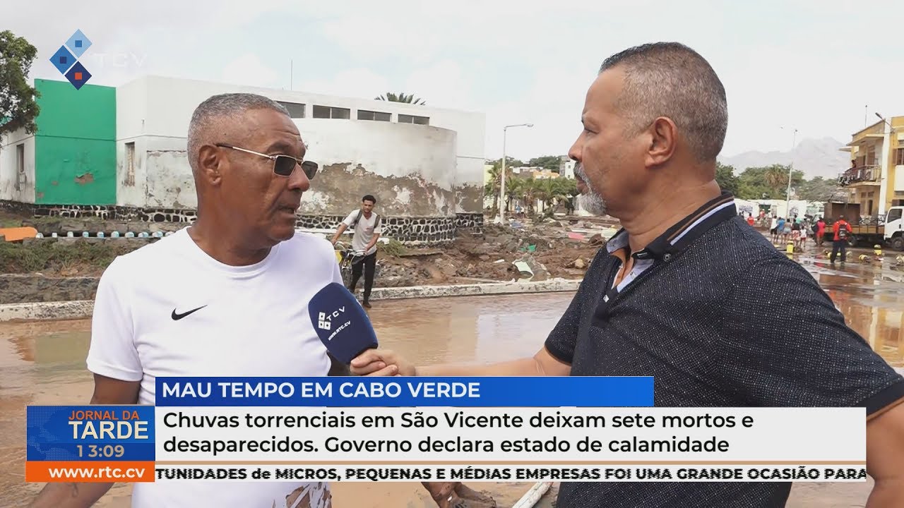 Chuvas torrenciais em São Vicente deixam sete mortos e desaparecidos.